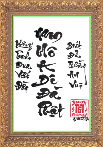 Thư pháp viết trên giấy